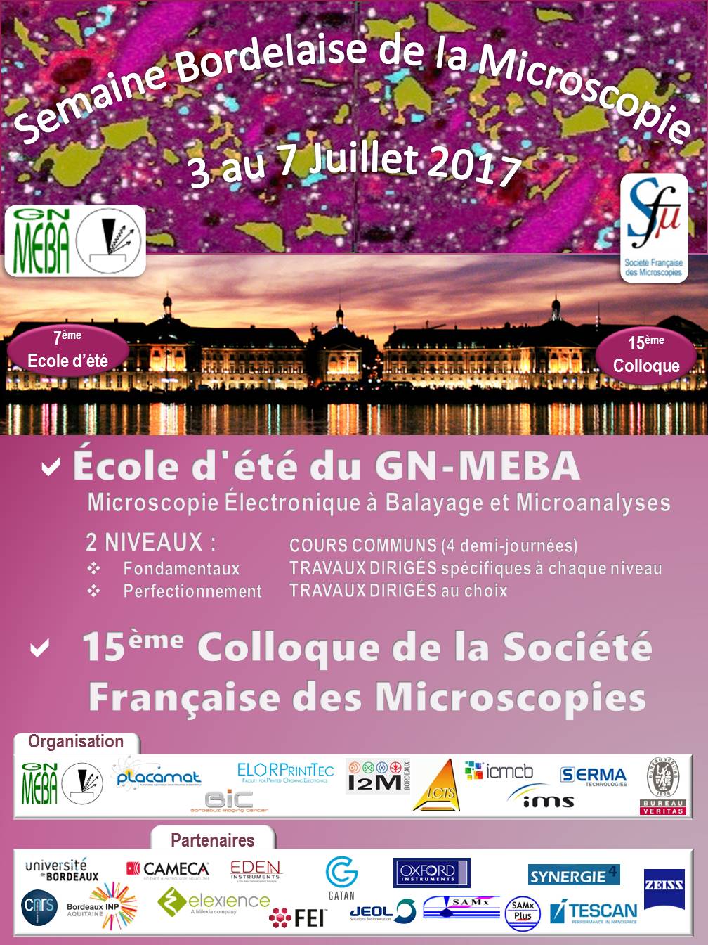 Ecole d'été Bordeaux 2017 - affiche